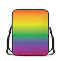 LGBT Pride Rainbow Gradient Print Rectangular Crossbody Bag