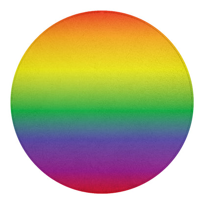 LGBT Pride Rainbow Gradient Print Round Blanket