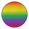 LGBT Pride Rainbow Gradient Print Round Floor Mat