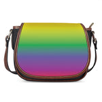 LGBT Pride Rainbow Gradient Print Saddle Bag