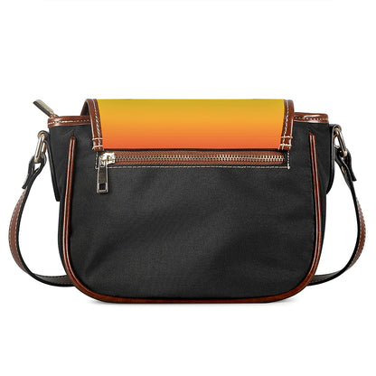 LGBT Pride Rainbow Gradient Print Saddle Bag