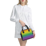 LGBT Pride Rainbow Gradient Print Shoulder Handbag