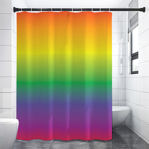 LGBT Pride Rainbow Gradient Print Shower Curtain