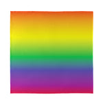 LGBT Pride Rainbow Gradient Print Silk Bandana