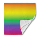 LGBT Pride Rainbow Gradient Print Silk Bandana