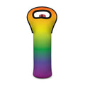 LGBT Pride Rainbow Gradient Print Single Neoprene Wine Tote