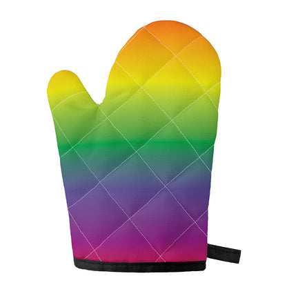 LGBT Pride Rainbow Gradient Print Single Oven Mitt