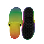 LGBT Pride Rainbow Gradient Print Slippers