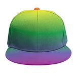 LGBT Pride Rainbow Gradient Print Snapback Cap