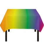 LGBT Pride Rainbow Gradient Print Tablecloth