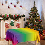 LGBT Pride Rainbow Gradient Print Tablecloth