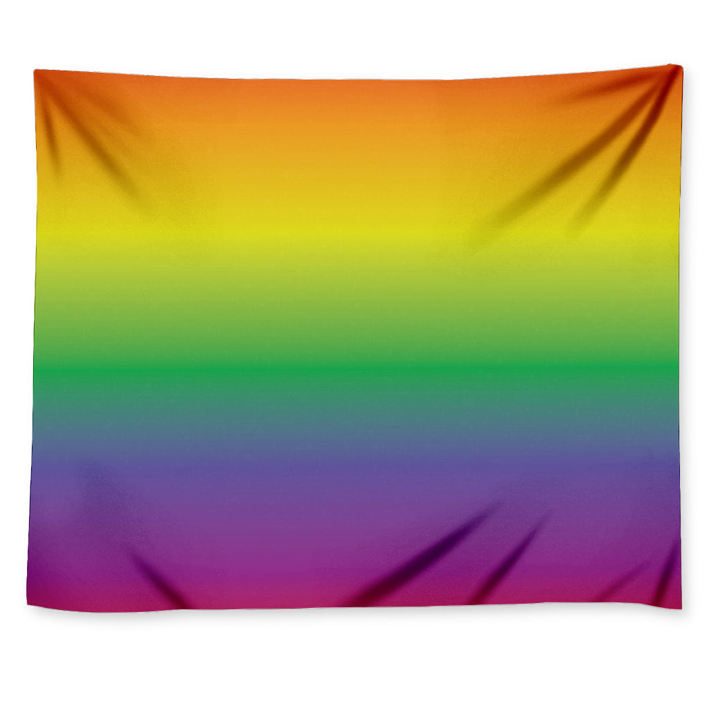 LGBT Pride Rainbow Gradient Print Tapestry