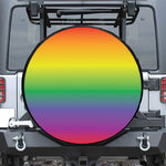 LGBT Pride Rainbow Gradient Print Tire Cover