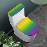 LGBT Pride Rainbow Gradient Print Toilet Lid And Tank Cover Set