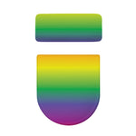 LGBT Pride Rainbow Gradient Print Toilet Lid And Tank Cover Set