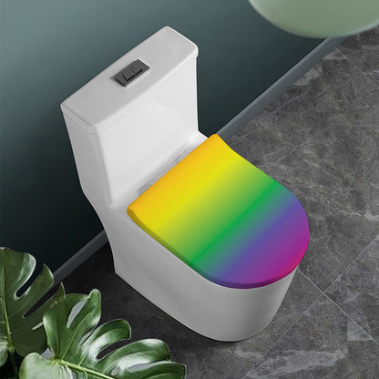 LGBT Pride Rainbow Gradient Print Toilet Lid Cover