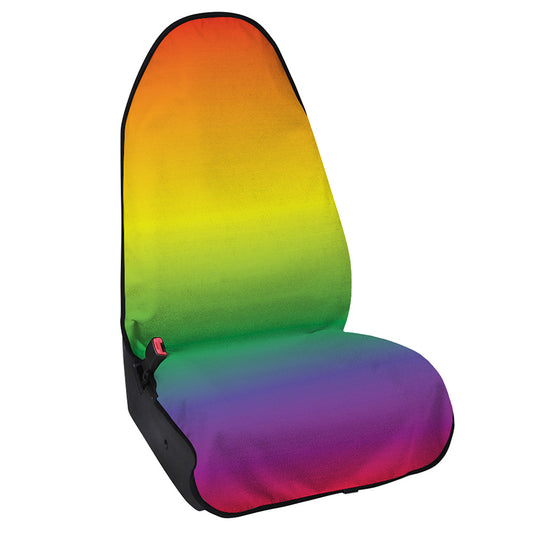 LGBT Pride Rainbow Gradient Print Waterproof Car Seat Cover