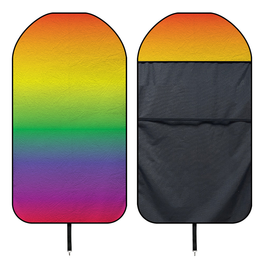 LGBT Pride Rainbow Gradient Print Waterproof Car Seat Cover