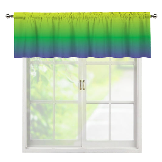 LGBT Pride Rainbow Gradient Print Window Valance