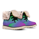 LGBT Pride Rainbow Gradient Print Winter Boots