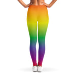 LGBT Pride Rainbow Gradient Print Women's Leggings