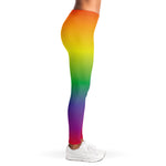 LGBT Pride Rainbow Gradient Print Women's Leggings