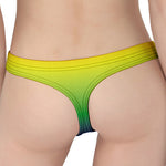 LGBT Pride Rainbow Gradient Print Women's Thong