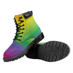 LGBT Pride Rainbow Gradient Print Work Boots