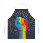 LGBT Pride Rainbow Hand Print Adjustable Apron