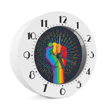 LGBT Pride Rainbow Hand Print Alarm Clock