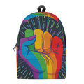LGBT Pride Rainbow Hand Print School Backpack
