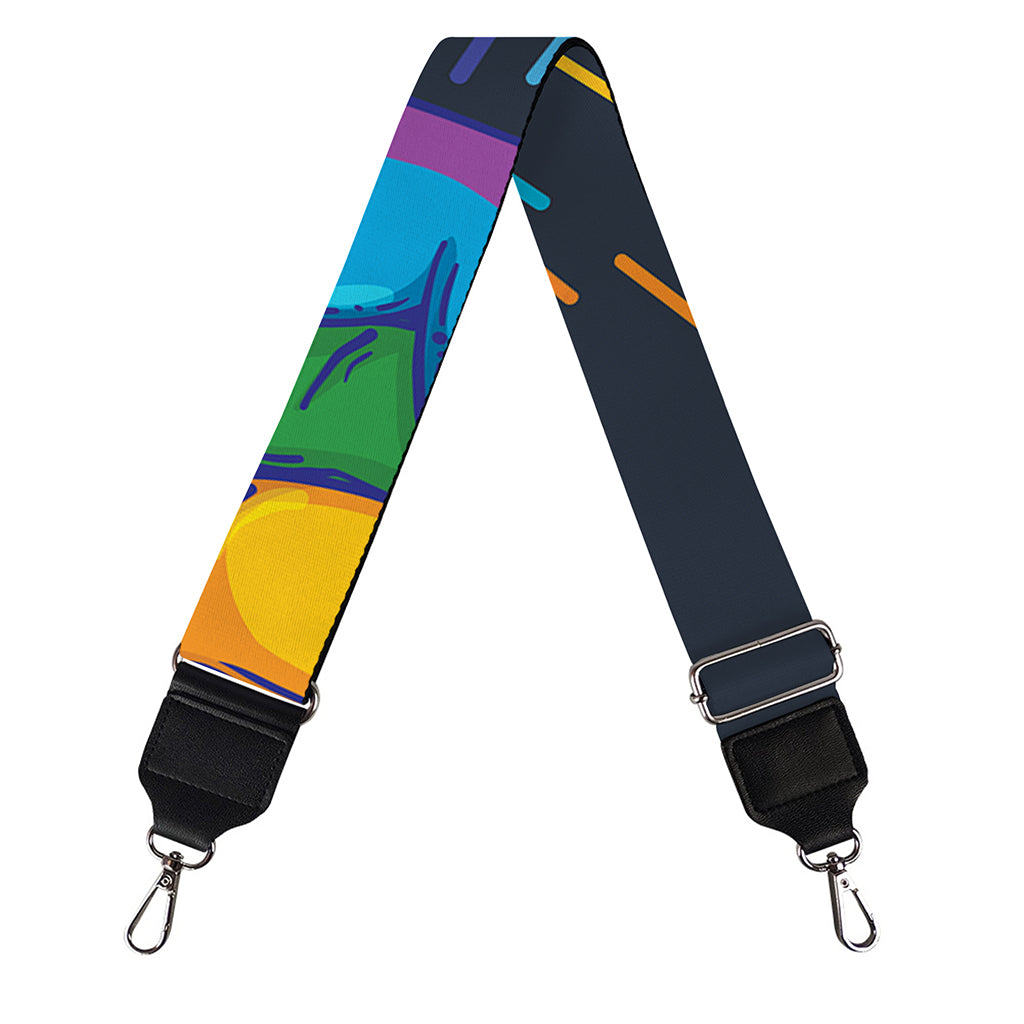 LGBT Pride Rainbow Hand Print Bag Strap