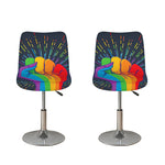 LGBT Pride Rainbow Hand Print Bar Stool Covers
