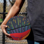 LGBT Pride Rainbow Hand Print Basketball