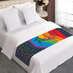 LGBT Pride Rainbow Hand Print Bed Runner