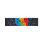 LGBT Pride Rainbow Hand Print Bed Runner