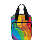 LGBT Pride Rainbow Hand Print Bible Tote Bag