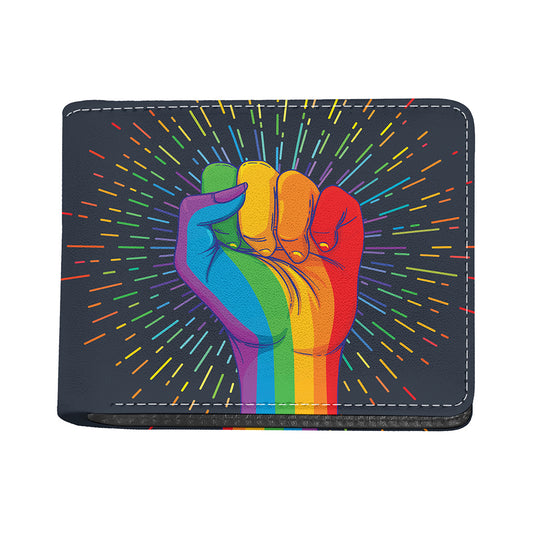 LGBT Pride Rainbow Hand Print Bifold Wallet
