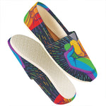 LGBT Pride Rainbow Hand Print Casual Shoes