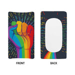 LGBT Pride Rainbow Hand Print Changing Pad Cover