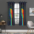 LGBT Pride Rainbow Hand Print Grommet Curtain Panels