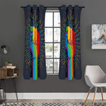 LGBT Pride Rainbow Hand Print Curtain