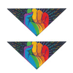 LGBT Pride Rainbow Hand Print Dog Bandana