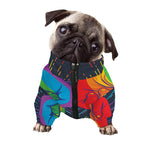 LGBT Pride Rainbow Hand Print Dog Zip Up Jacket