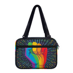 LGBT Pride Rainbow Hand Print Double Strap Bible Bag