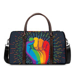 LGBT Pride Rainbow Hand Print Duffle Bag