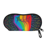 LGBT Pride Rainbow Hand Print Glasses Case