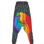LGBT Pride Rainbow Hand Print Hammer Pants