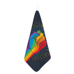 LGBT Pride Rainbow Hand Print Hand Towel