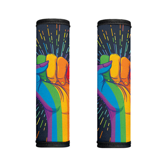 LGBT Pride Rainbow Hand Print Handle Covers